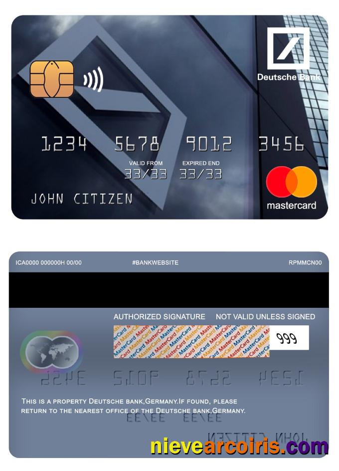 Germany Deutsche bank mastercard